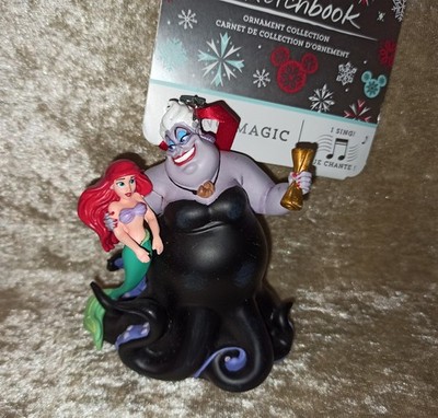 NEU# Disney Store Ornament Ariel Arielle Ursula Deko-Figur Singing Musik Singend