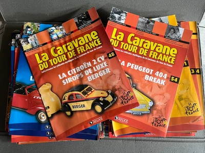 Lot + 60 Fascicules Voiture Miniature Tour de France Vélo Norev Atlas 1/43 - Photo 1/4
