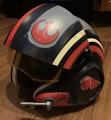 Hasbro Star Wars Black Series Poe Dameron Electronic X-Wing Pilot Helmet WORKS!