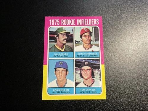 1975 Topps - 1975 Rookie Infielders Keith Hernandez, Phil Garner, Tom Veryzer NM