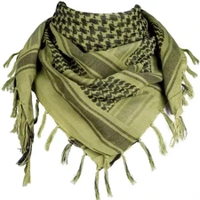 Arab Keffiyeh Shemagh Military Tactical 42x42 Beige, Olive, Black/white