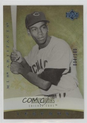 2005 Upper Deck Artifacts Legends Blue 94/100 Ernie Banks #166 HOF 2s2