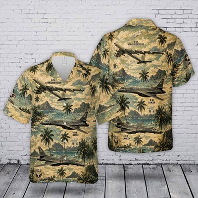 USAF B 52 Stratofortress B 1B Lancer Hawaiian Shirt Hawaiian Shirt