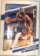 2021 NBA Dunross Optic James Harden #611 Traded 76ers Card Basketball