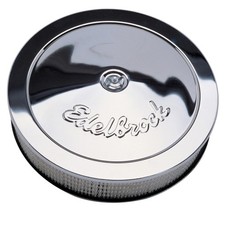 Edelbrock Air Cleaner Assembly 1207 Pro-flo Chrome Round 14 X 3 In. Recessed Edelbrock Air Cleaner Assembly 1207 Pro-flo Chrome Round 14 X 3 In. Recessed