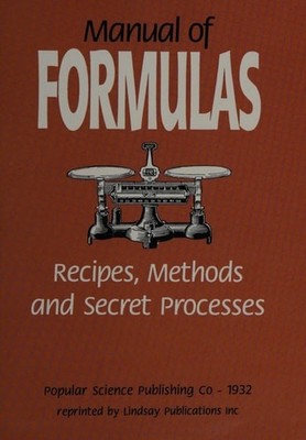 Manual Of Formulas, raymond-b-wailes, Good Book