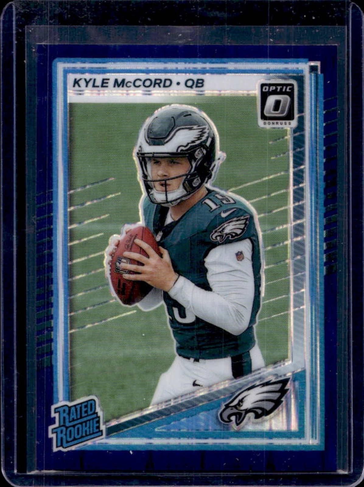 2025 Panini Donruss Optic Kyle McCord Rated Rookie Purple Shock Prizm #283