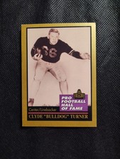 1991 Enor Pro Football Hall of Fame - Bulldog Turner #142 Chicago Bears 