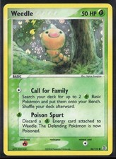 Weedle 86/112 EX FireRed LeafGreen FRLG 2004 Reverse Holo Pokémon Card on eBay