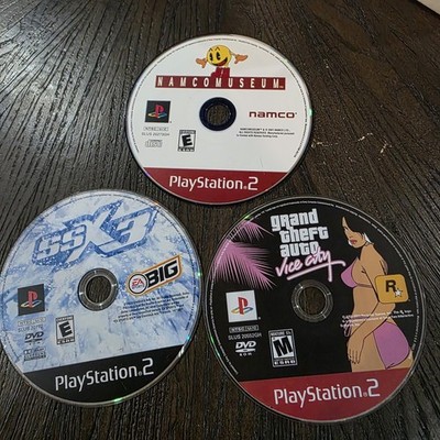 PS2 Game Discs - Grand Theft Auto, SS X3, NAMCO MISEUM