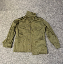 US WW2 M43 Jacket Sample Product - Cotton - Men's Size M - Olive - 4 Pockets