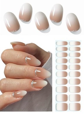Nagelfolien | Brown Gradient Glitter 20pcs Nagelfolie Selbstklebend | UV Gel ...