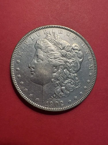 AU, 1902 (P) Morgan Silver Dollar,  Cleaned-Combined Shipping