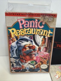 Panic Restaurant Nintendo Entertainment System NES Complete CIB +Protective Case