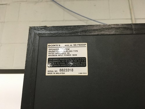 SINGLE Sony SS-F6000P 4-Wege Standlautsprecher Heimkino Surround Sound - Bild 8 von 9