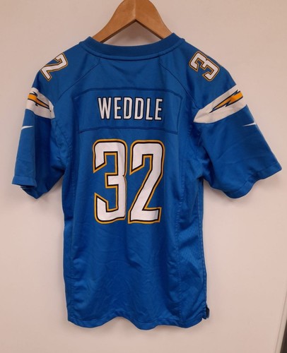 Nike Boy's San Diego Chargers Weddle NFL Blue Size 14 Jersey - Picture 2 of 3