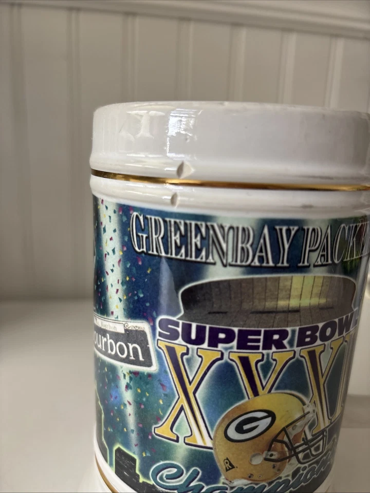 Green Bay Packers Vintage 1996 Beer Stein SuperBowl XXXI New Orleans Brett Favre Foto 2 de 4