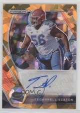 2021 Panini Prizm Draft Picks Gold Ice Tedarrell Slaton #DPA-TES Auto qf8