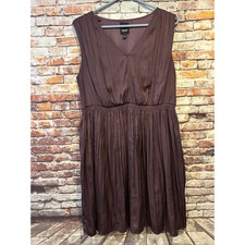 Purple Sleeveless Simply Vera Vera Wang Satin Dress Women’s Size Large