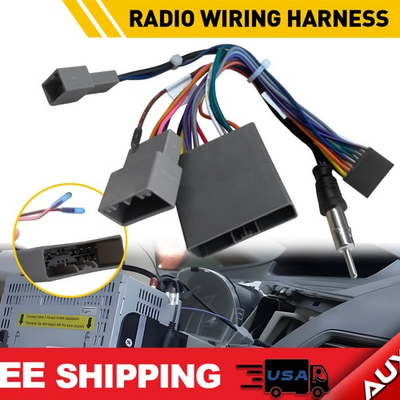 #ad 16 Pin Radio Harness Wiring Connector Plug For Adapter Honda Civic CRV 2006 2009 $12.99
