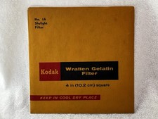 Kodak Wratten No. 1A Skylight Gelatin Filter 4x4  10.2 cm Sealed New Old Stock