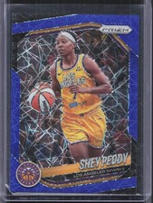 2025 Panini Prizm WNBA #136 Shey Peddy Blue Velocity Prizm