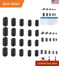 Industrial Ferrite Ring Noise Suppressor Clips for 3-13mm Cables - Easy Install