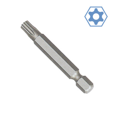 Innensechskant Bit T27H 50mm mit Stirnloch und S2 Stahl