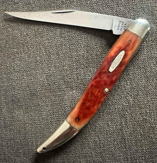 VECCHIO COLTELLO VINTAGE ANTICO ROBESON SHUREDGE STUZZICADENTI OSSO DI FRAGOLA SOLLETICO