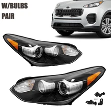 For 2017-2022 Kia Sportage Headlight Headlamp Assembly Left&Right Side Halogen