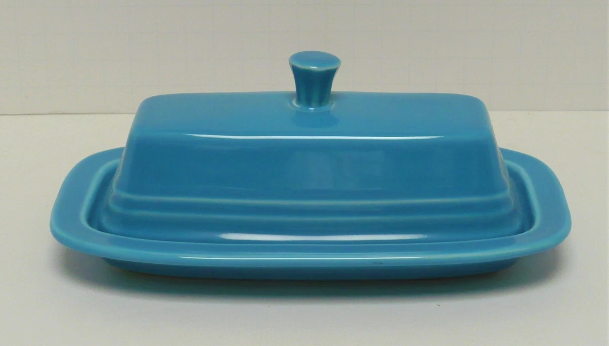 FIESTA PEACOCK COVERED BUTTER DISH Older Style New Original Stock FREE SHIPPING
