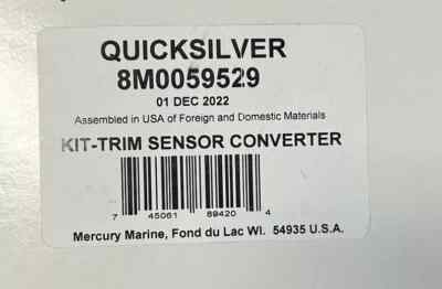 8M0059529 Trim Sensor Converter Fits Mercury 150 EFI 4stk