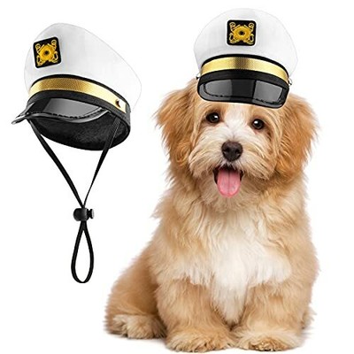Pet Captain Hat Dog Cat Sailors Sea Cap 