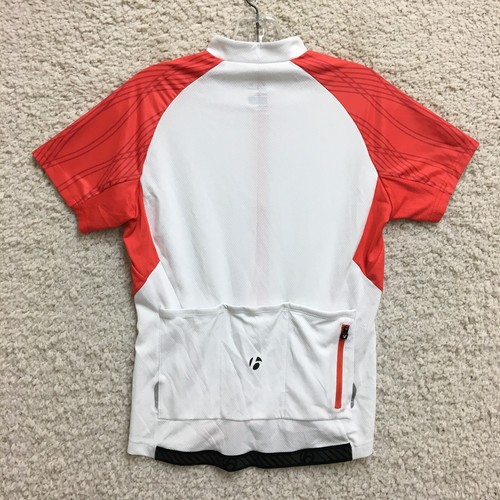 Bontrager Cycling Jersey Medium Womens Red Race Short Sleeve Full Zip Stretch - Picture 8 of 12
