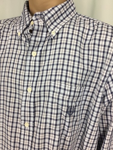 Camicia Chaps multicolore a quadri uomo taglia grande 160928CJH/MHB - Foto 2 di 7