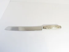 Tiffany & Co. Sterling Silver Handled Serrated Knife 12" Crysanthemum