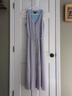 French Connection Floral Elao Verona Button Up Dress Size 8 Prairie Cottage 