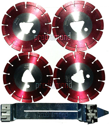 6'' (4+1)Husqvarna Soff-Cut RED Diamond Blade 4 Husqvarna Saw Green Concrete*BEST