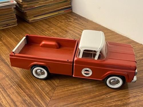 1960 Nylint #4000 Ford Speedway Special Steel Pickup Truck Trailer Car -HI GRADE - Picture 6 of 24