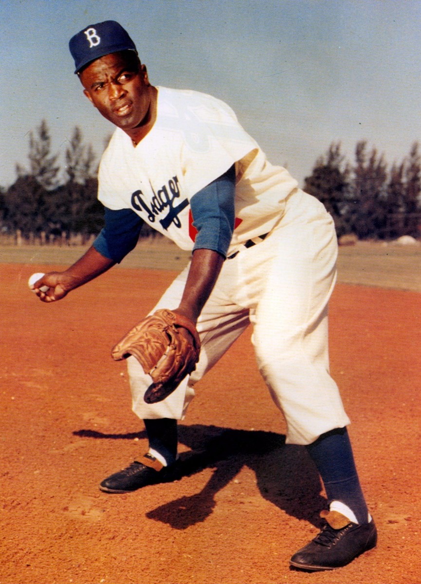 BROOKLYN DODGERS JACKIE ROBINSON COLOR | eBay
