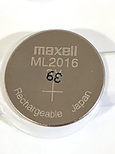 1 pc MAXELL ML2016 ML 2016 3v RECHARGEABLE LITHIUM BATTERY MFD 09/2023