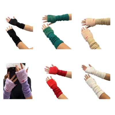 Stylish Hand Gloves Handmade Fingerless Gloves Y2K Arm Sleeves Girls  Accessories