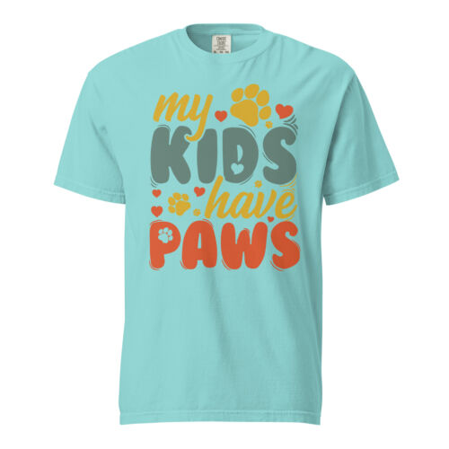 Comfort Colors My Kids Have Paws T-Shirt, Pet Lovers Gift, Dog Mom Shirt - Picture 5 of 8