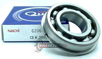 のんち NACHI 6206 NR CM BEARING METAL OPEN w/ SNAP RING 6206