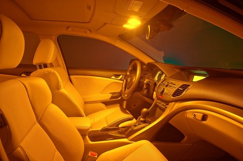 LED Light Canbus Error Free 211-2 5W Orange Two Bulb Interior Map Festoon Lamp - Picture 9 of 12