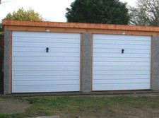 Concrete Double Garage INSTALLED Pre-fabricated Sectional Pent Roof 16'3 X 16'5"