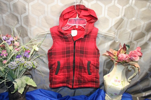 Wonder Kids Girl's Red Black Hoodie Vest Jacket Size 5T coat shirt top Sale* - Picture 9 of 10