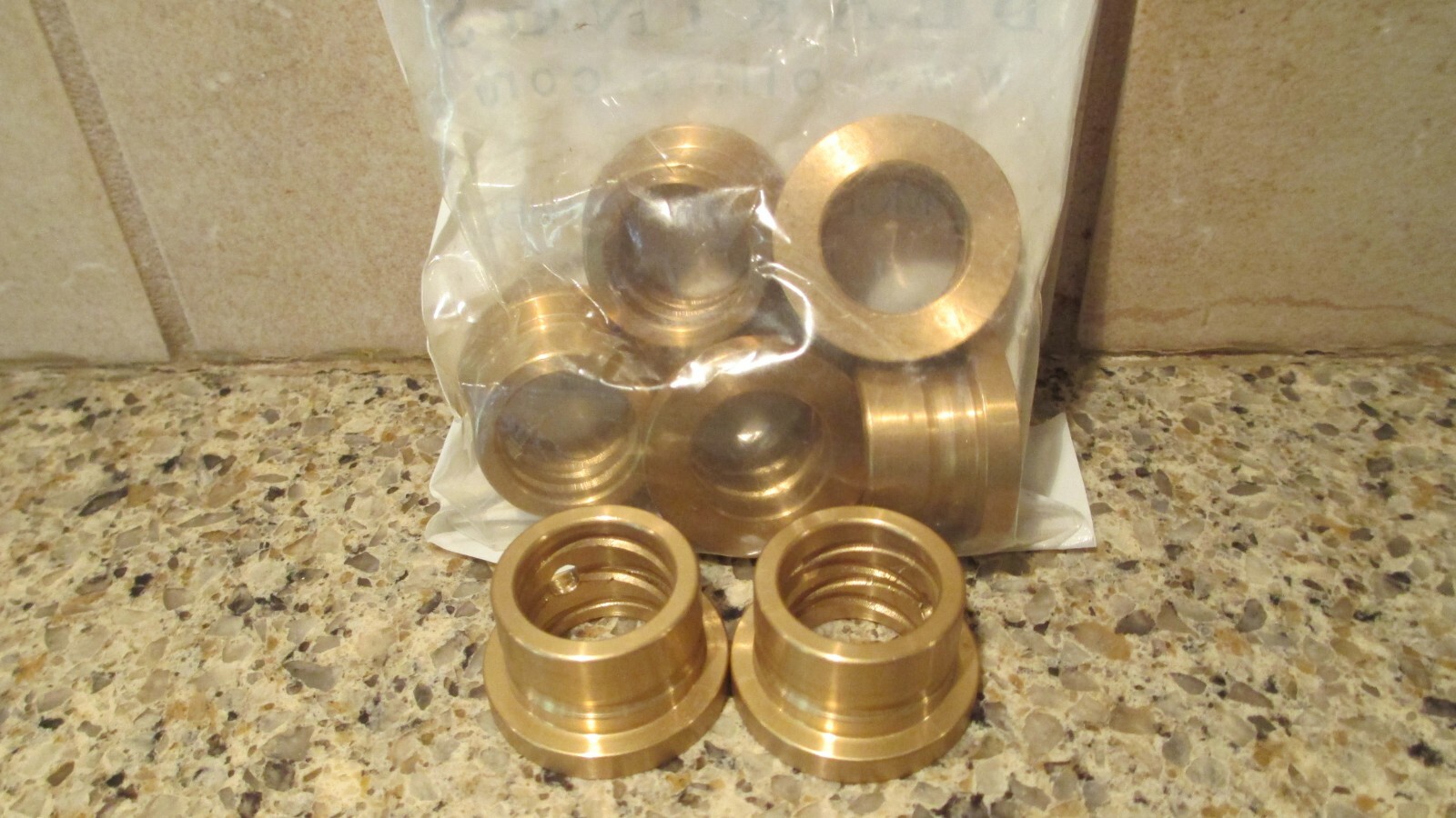 7,Oilite,Grooved Bronze Flanged Sleeve Bearing for 3/4" Shaft Dia, 1