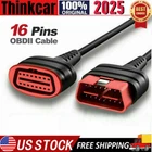 Thinkcar 16 Pin 60cm OBD2 Extension Cable Male to Female Adapter Wire Black
