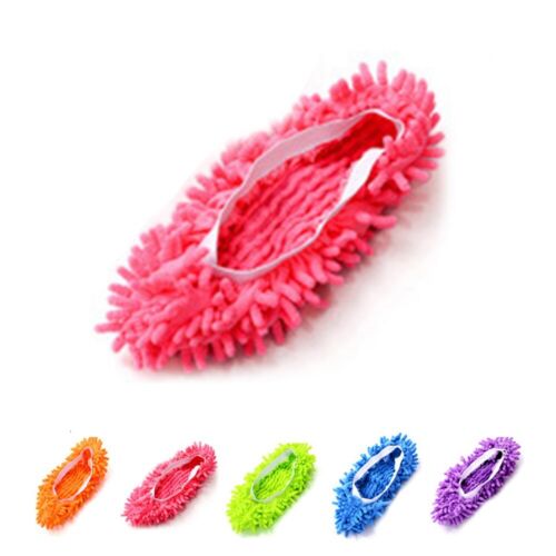 Quick Polishing Mop Slipper Lazy Floor Foot Sock Shoe Cleaning Duster Home Clean - Picture 1 of 25